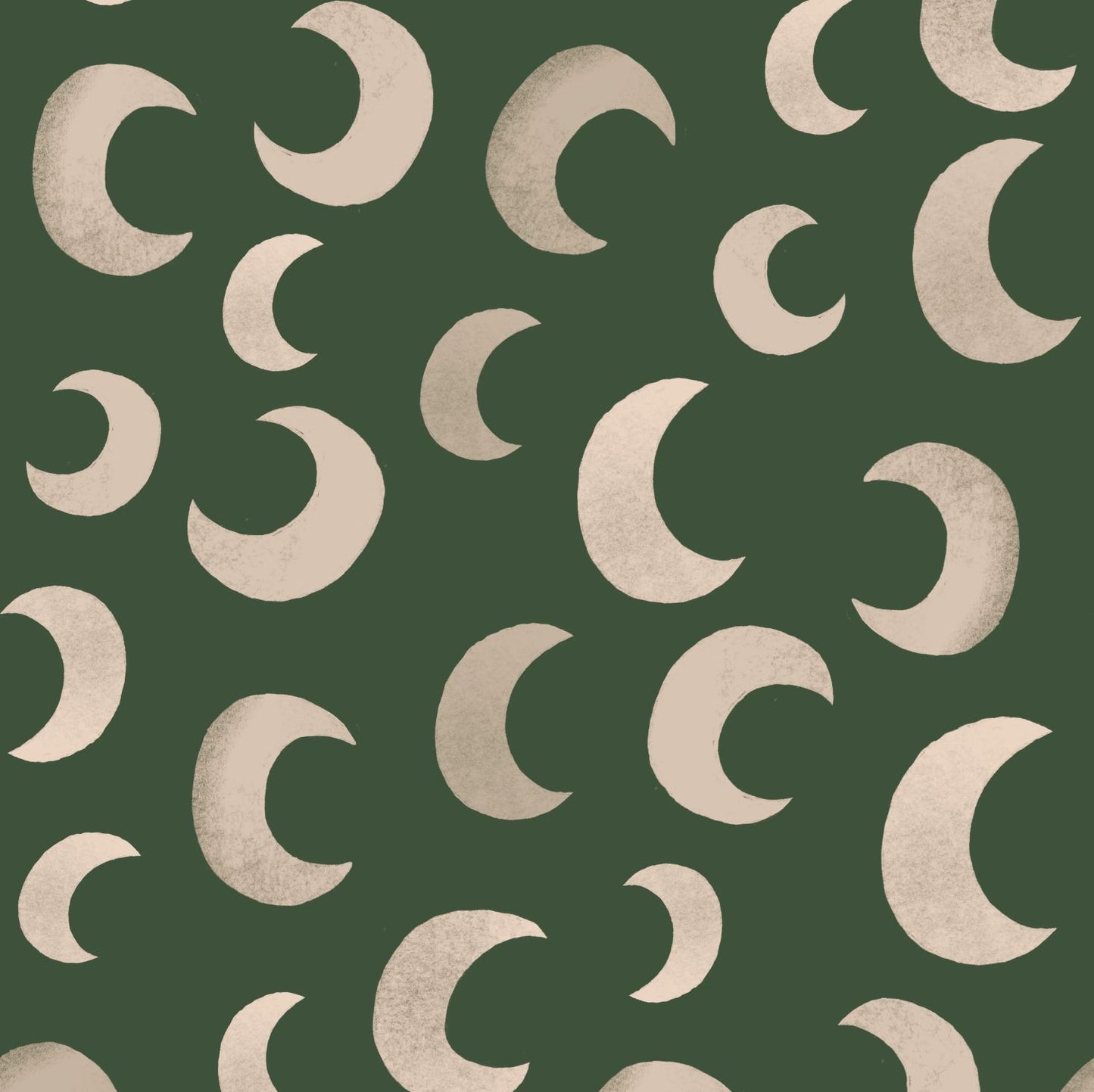 Meet me at the Wall moon behang fern groen