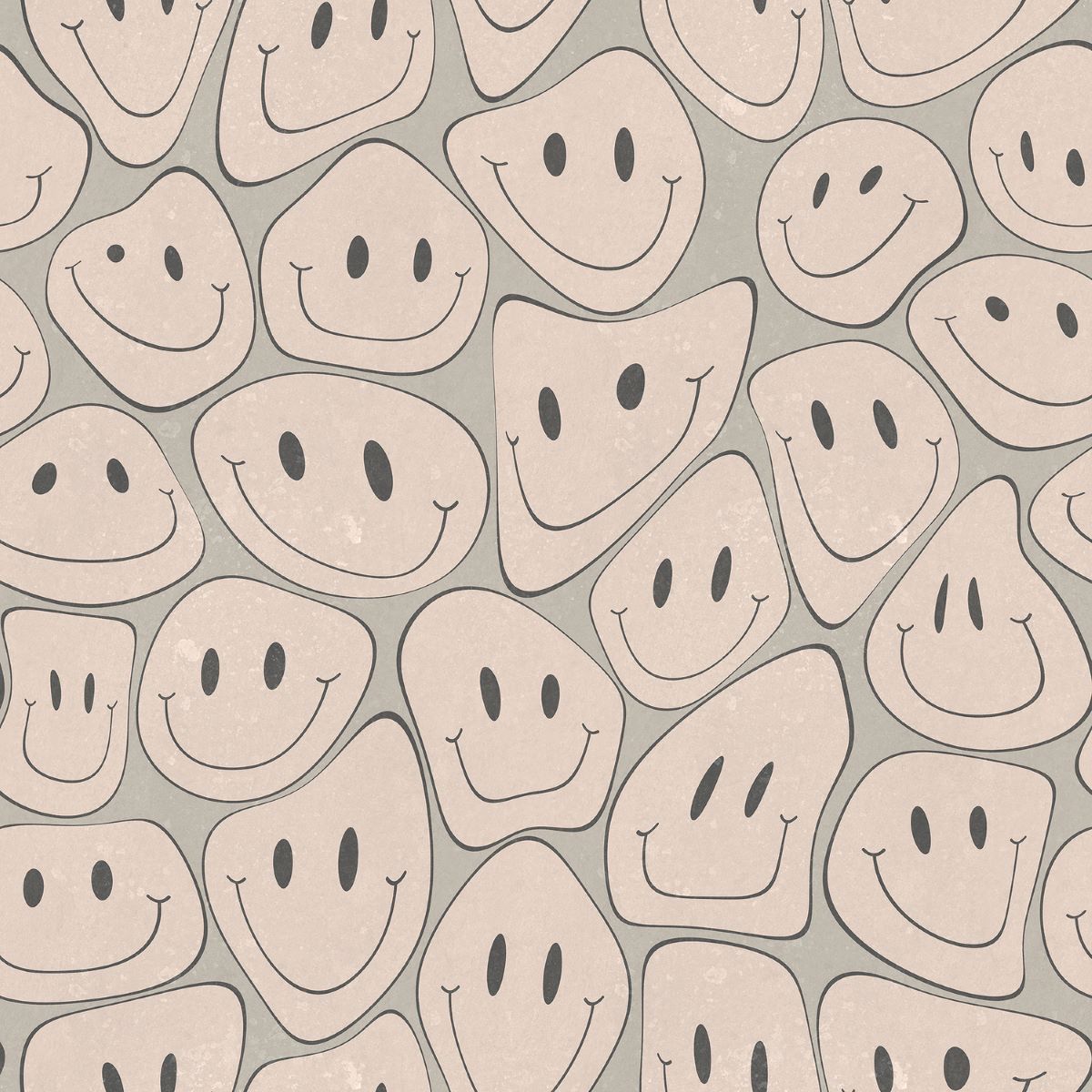Rebel Walls Smiley behang licht roze soft pink