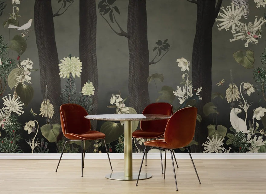 Rebel Walls Rabbit Hole Mural fotobehang bos natuur jungle moss groen jongenskamer en meisjeskamer 17131