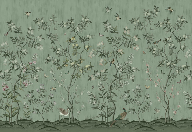 Rebel Walls behang voor de kinderkamer Chinoiserie Jade R16742