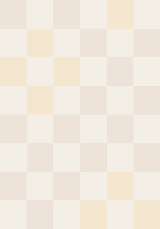 Studio Pieni blokken behang beige kinderkamer