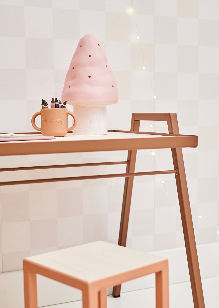 Studio Pieni blokken behang beige kinderkamer