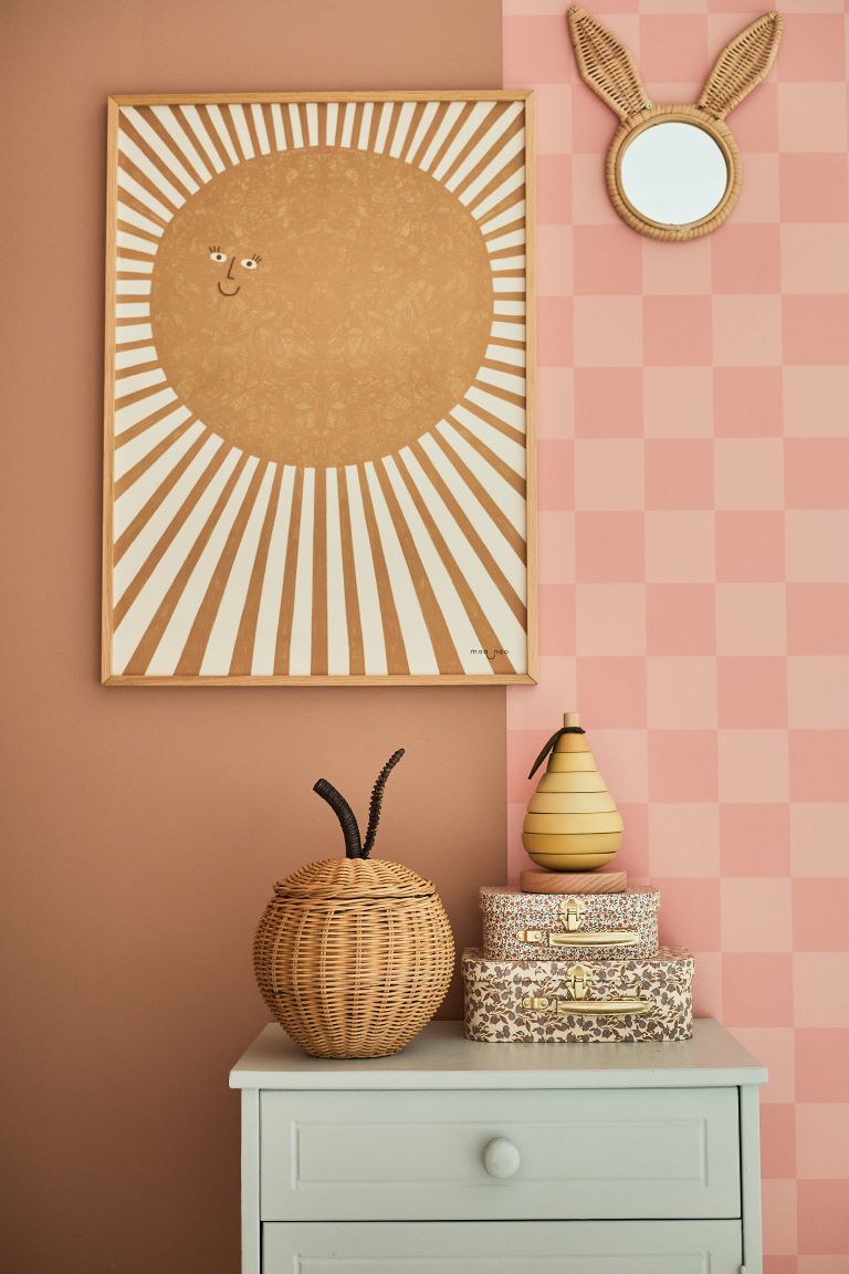 Studio Pieni blokken behang roze kinderkamer