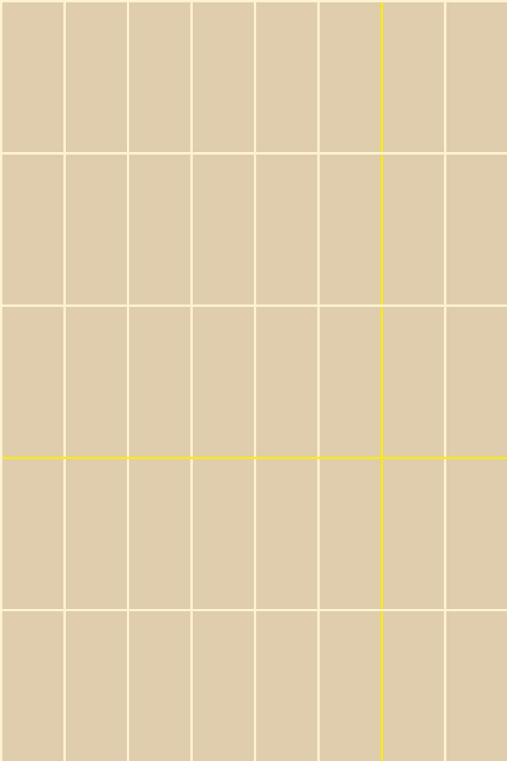 Studio Pieni behang geruit voor de kinderkamer beige