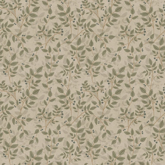 Summer Gray Dagma behang voor de kinderkamer bladeren groen babykamer