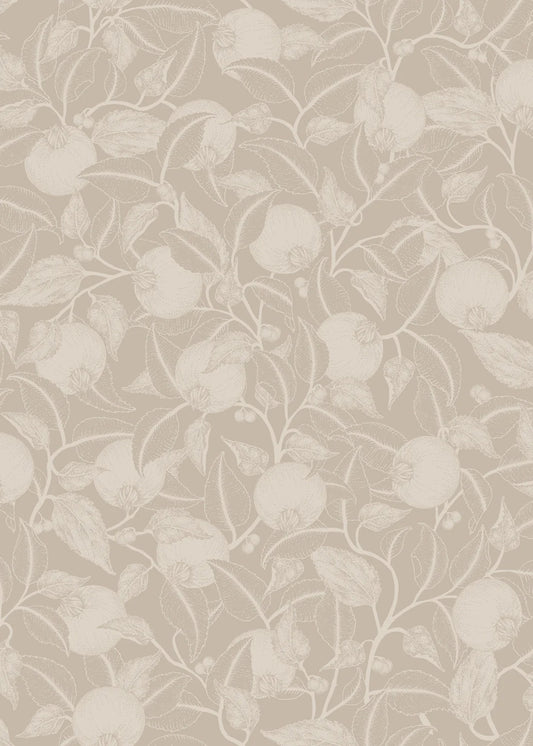 Summer Gray pomegranate granaatappel behang voor de kinderkamer en babykamer Stone Beige