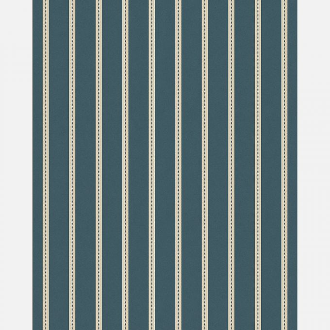 Studio Ditte Lintjes strepen behang voor de kinderkamer en babykamer denim blauw