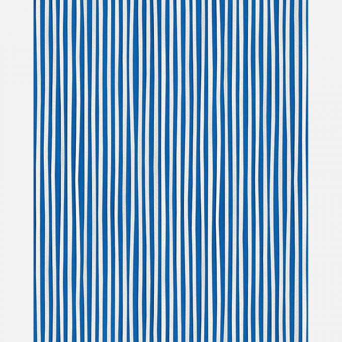 Strepen behang Studio Ditte kobalt blauw jongenskamer