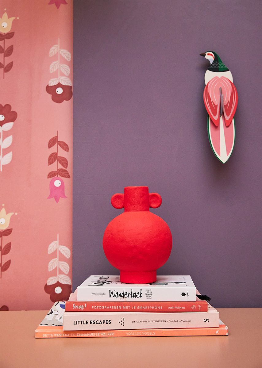 Bibelotte Bohemian behang roze meisjeskamer
