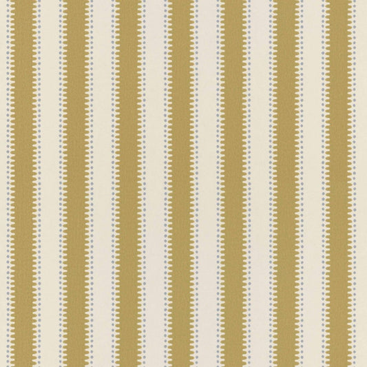 Langelid von Bromssen jagged stripe strepen behang voor de kinderkamer 
mosterd oker geel