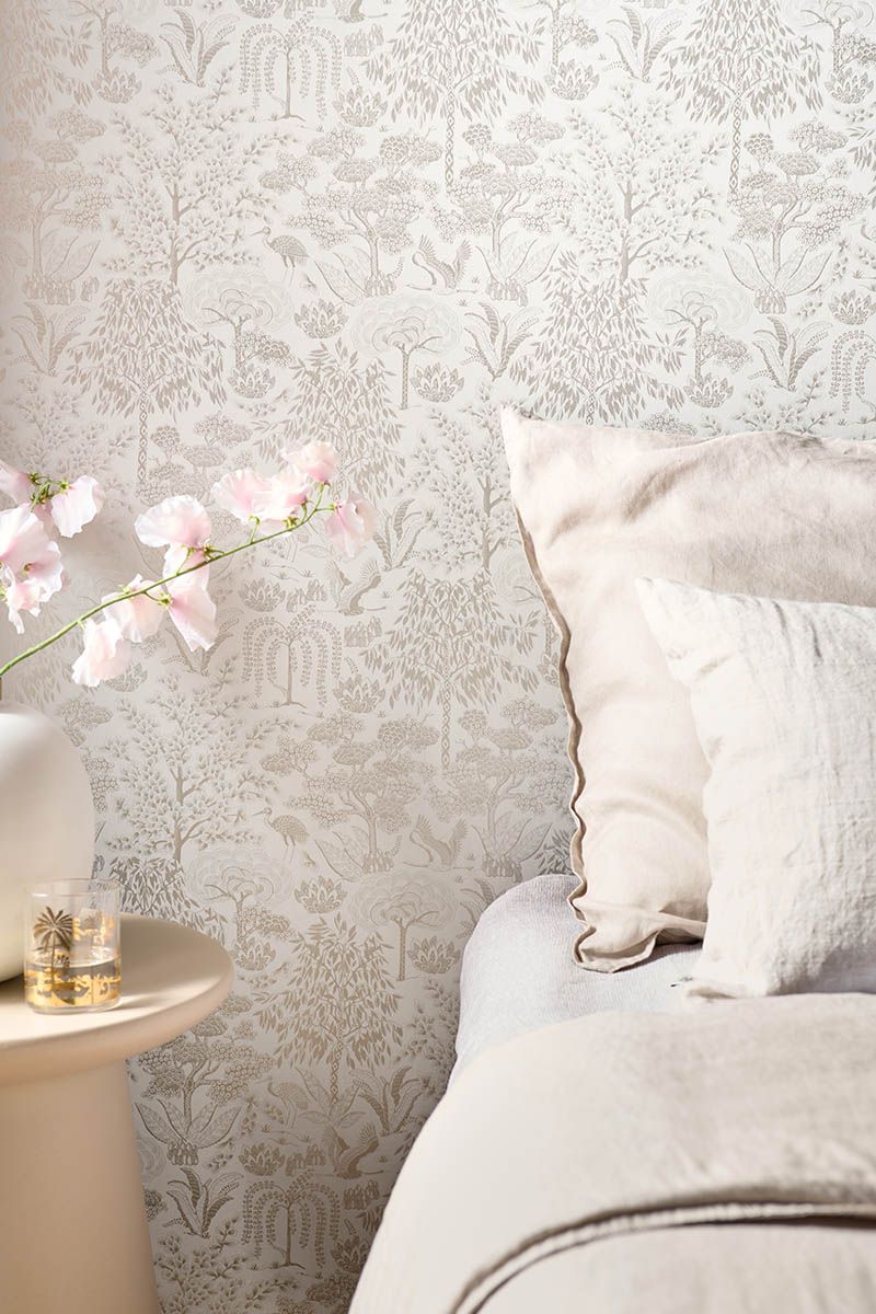 Pip Studio behang voor de kinderkamer origami tree off white