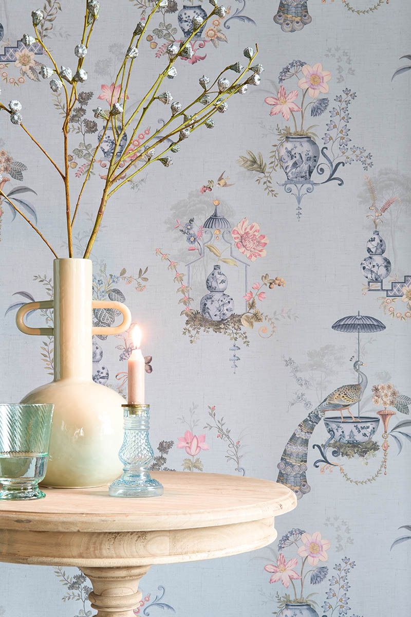 Pip Studio Eijffinger Chinese Porcelain behang lichtblauw 333141