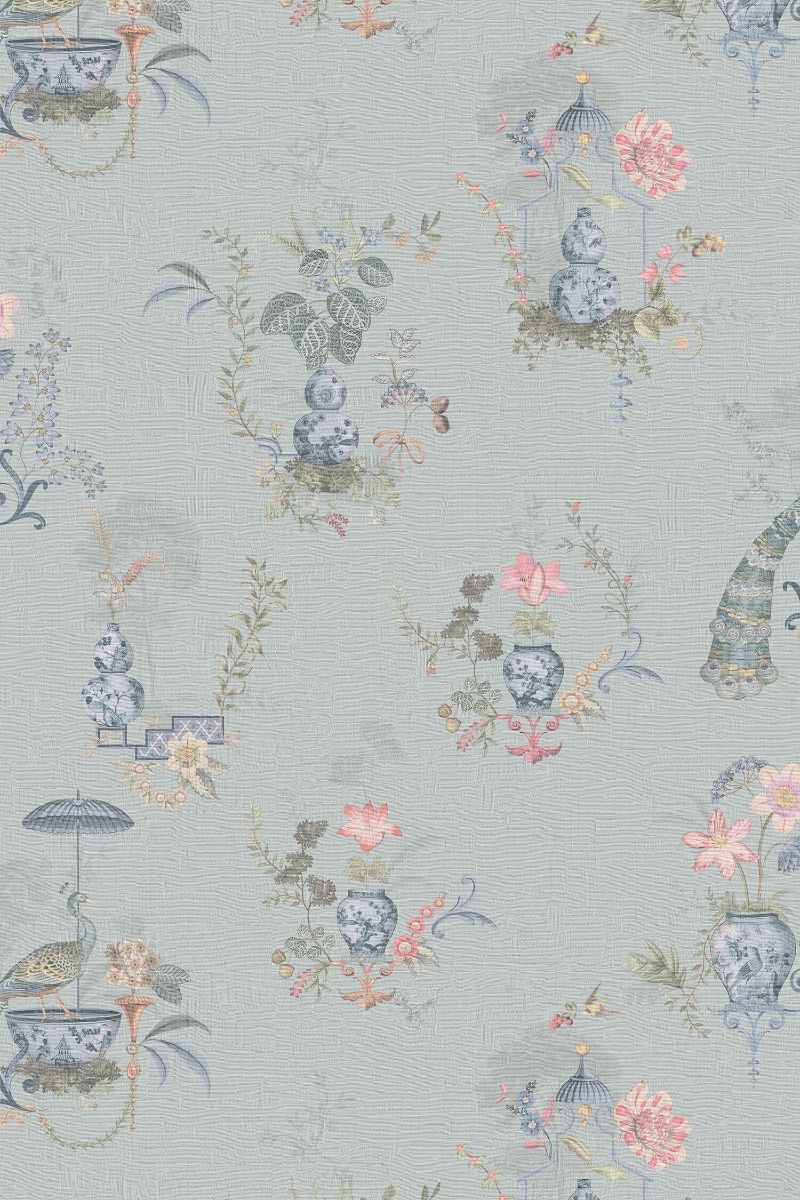 Pip Studio Eijffinger Chinese Porcelain behang lichtblauw 333141