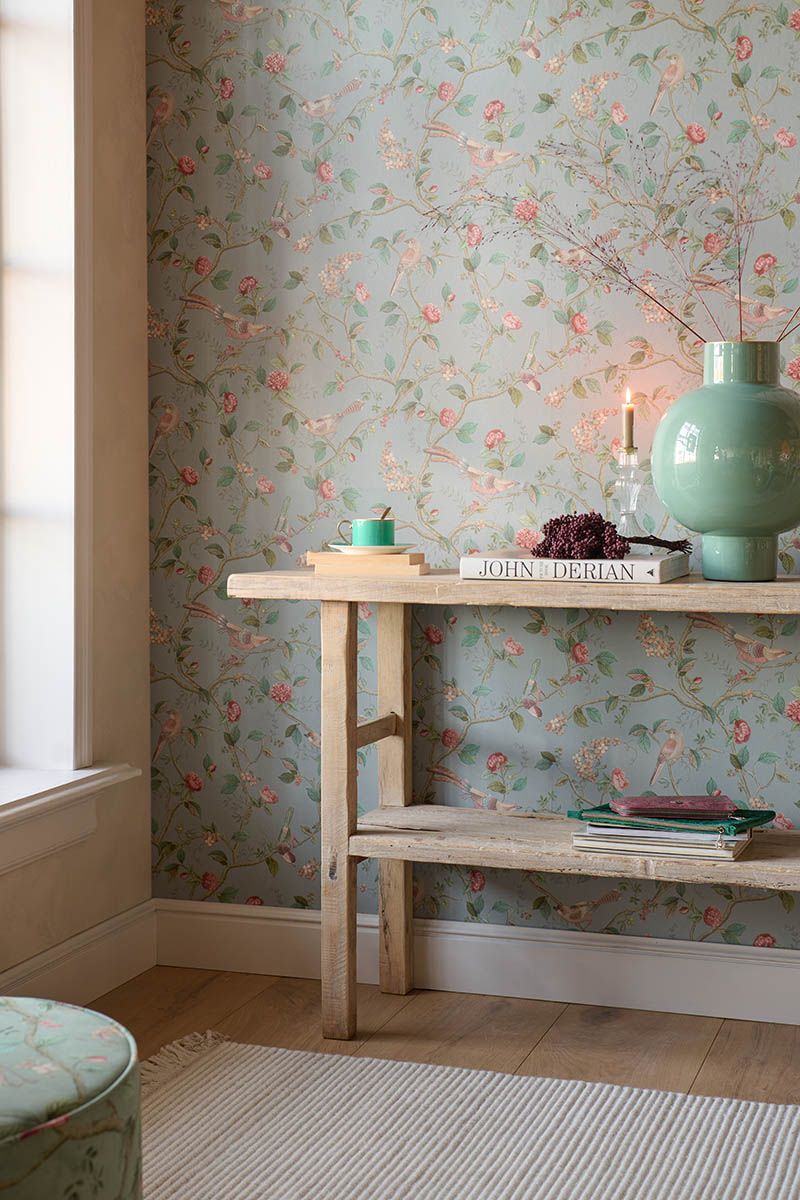 Pip Studio Eijffinger behang voor de kinderkamer Good Nightingale blauw/grijs 333121