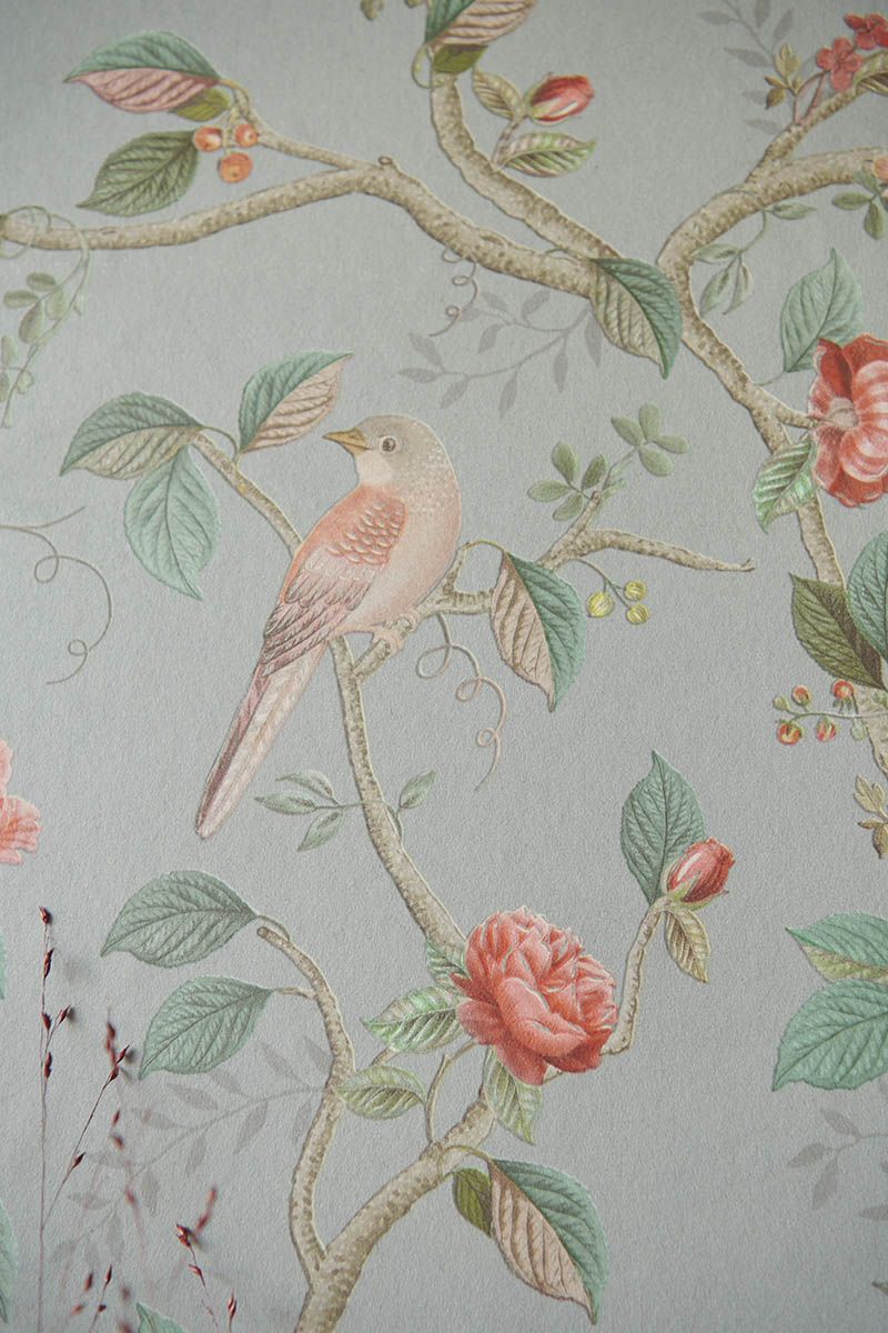 Pip Studio Eijffinger behang voor de kinderkamer Good Nightingale blauw/grijs 333121
