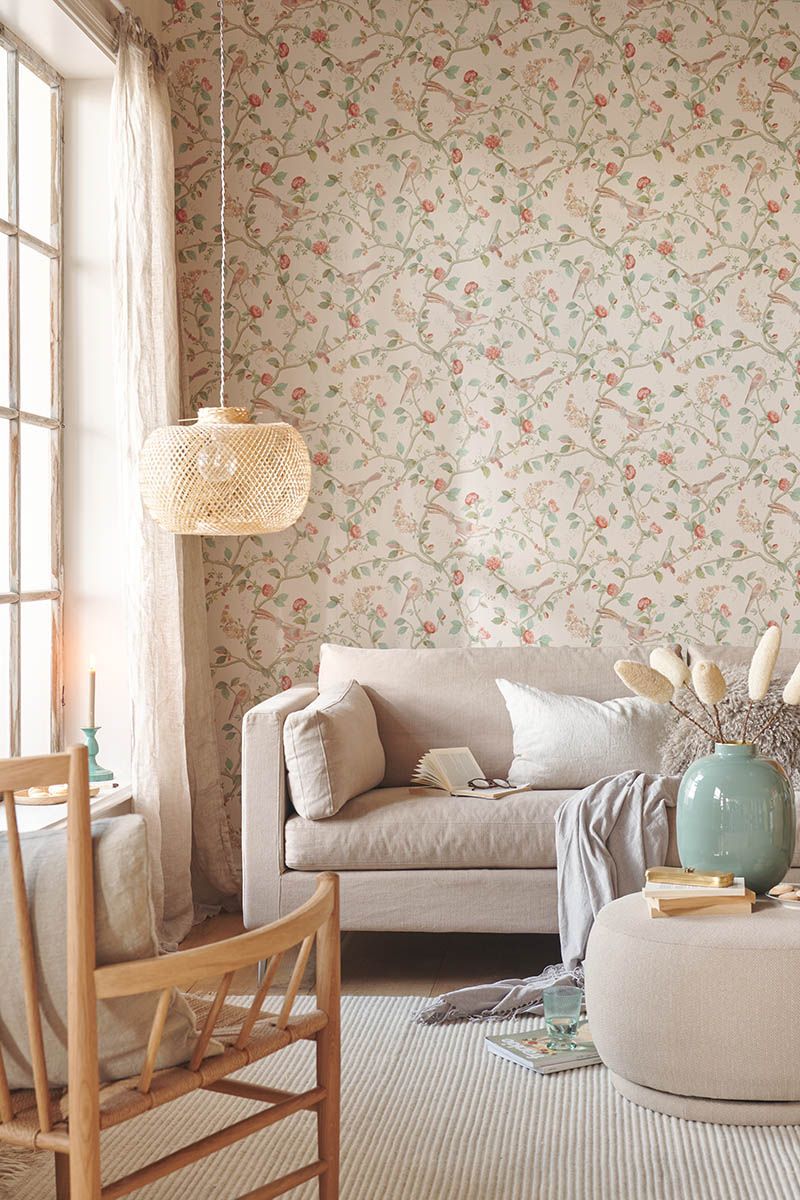 Pip Studio Eijffinger behang voor de kinderkamer Good Nightingale off white beige 333120
