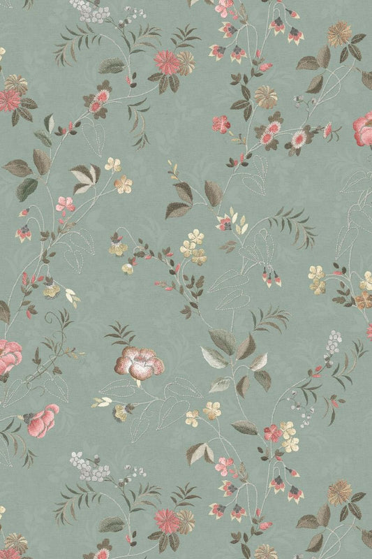Pip Studio Eijffinger behang voor de kinderkamer tokyo blossom jade groen 333131