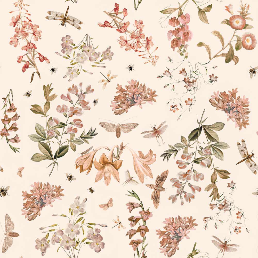 Dekornik Botanical stories bloemen behang meisjeskamer