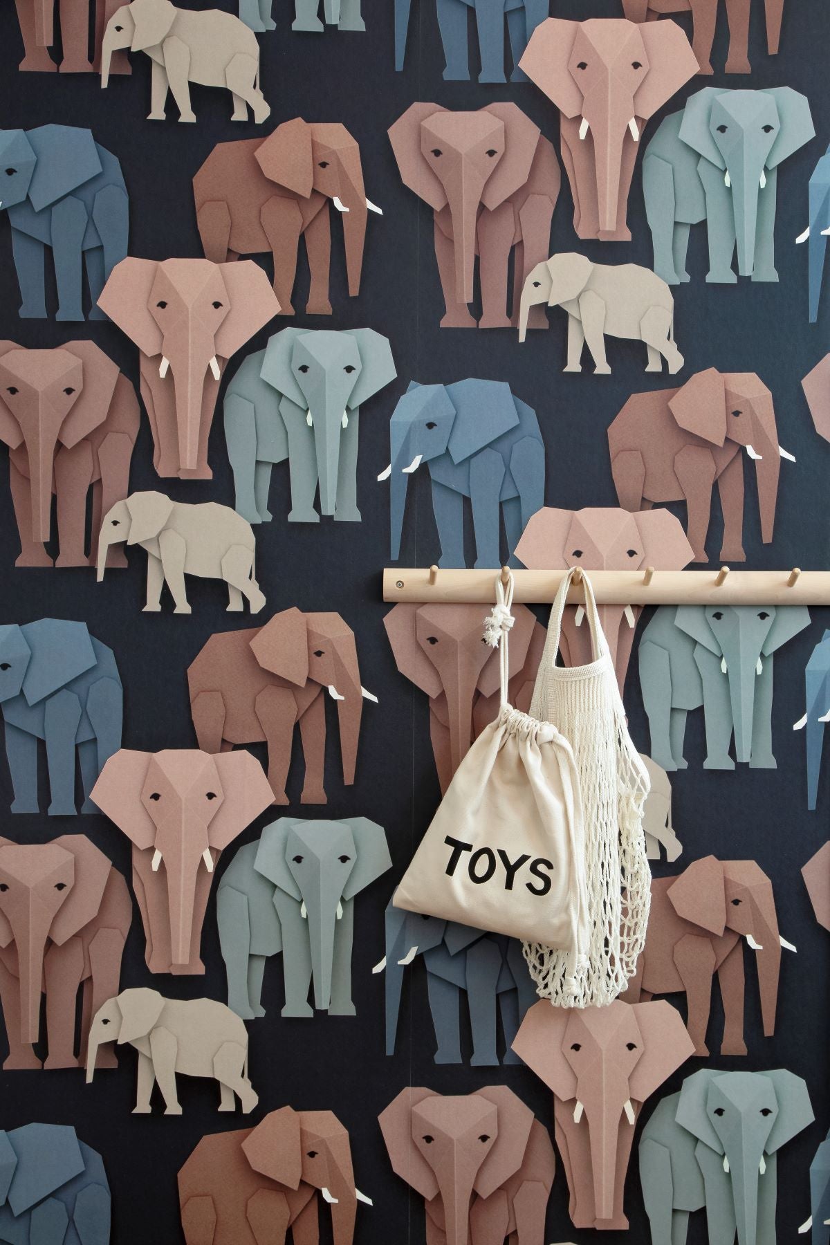 Studio Ditte Wallpaper Elephants - Dark