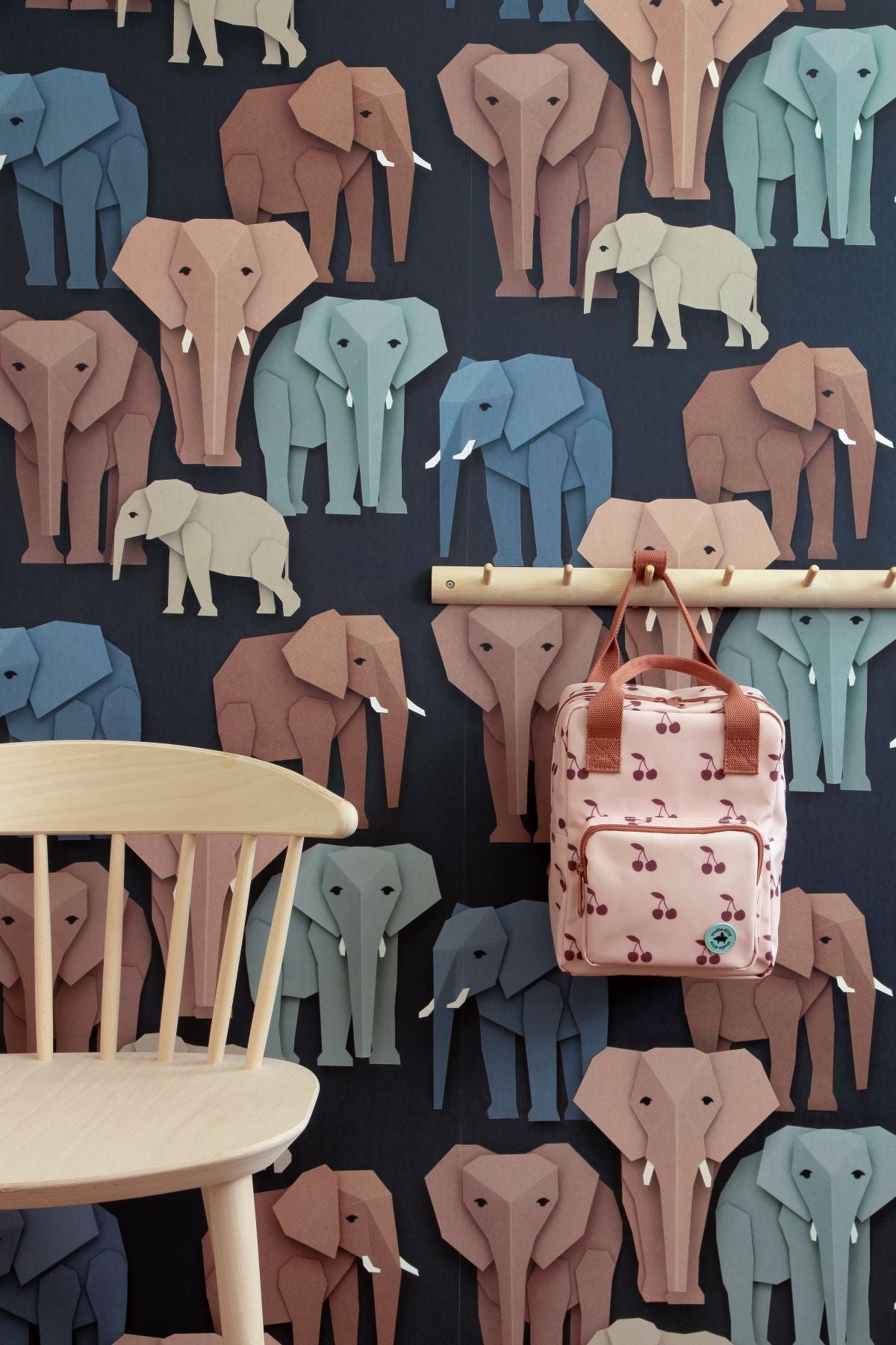 Studio Ditte Wallpaper Elephants - Dark
