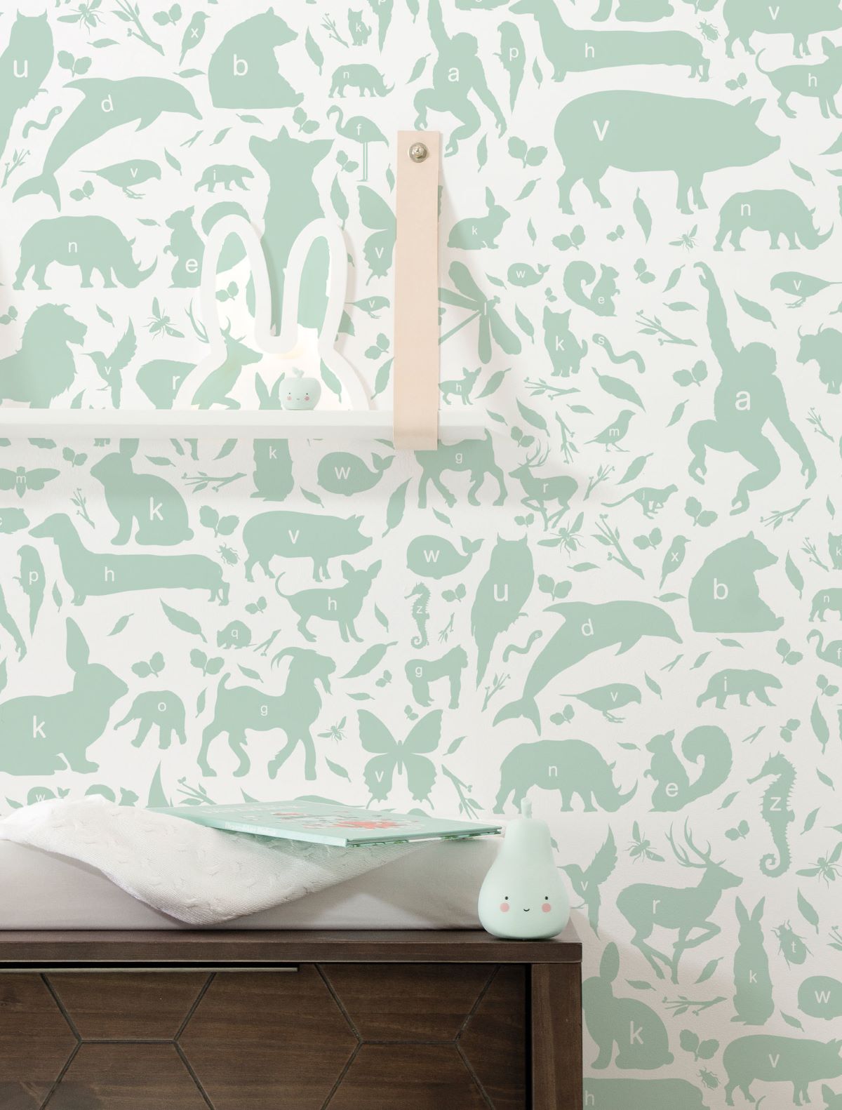 KEK Amsterdam dieren behang ABC Animals groen