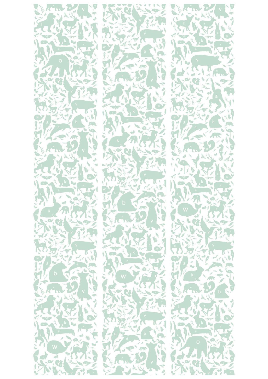 KEK Amsterdam dieren behang ABC Animals groen
