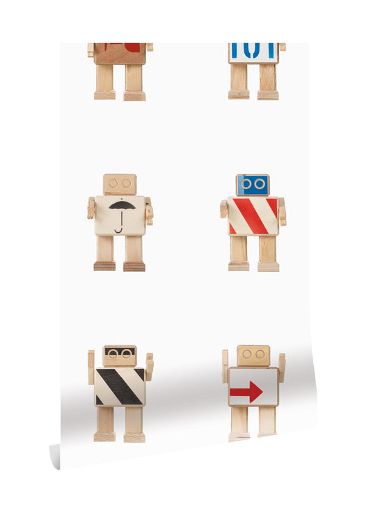 KEK Amsterdam Rijkswachter robot behang wit