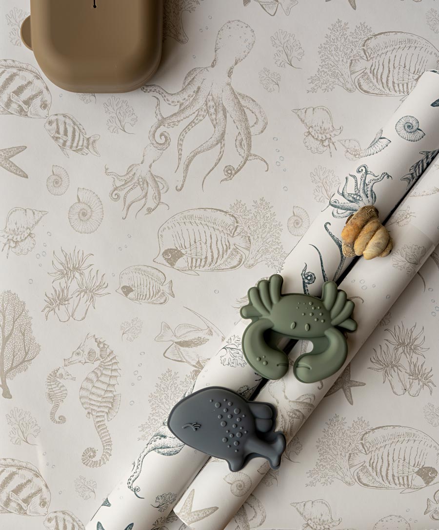 Little Amour little underwater world vissen bruin neutrale kinderkamer