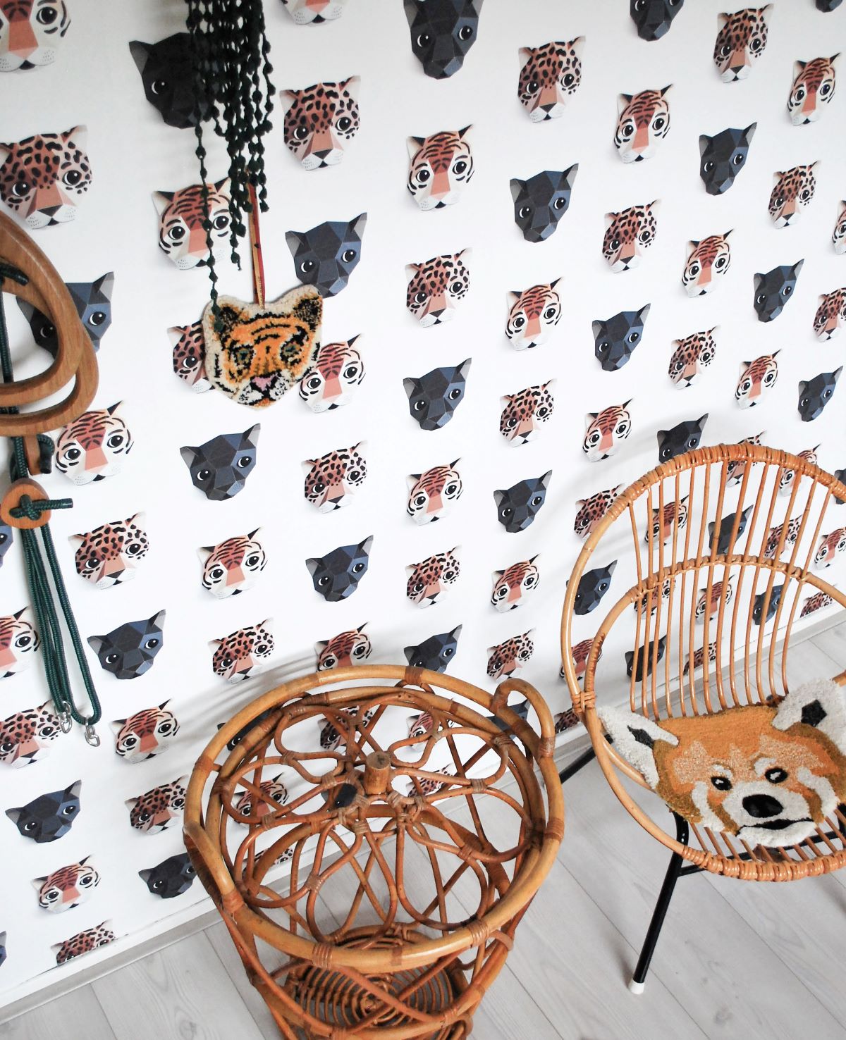 Studio Ditte behang voor de kinderkamer panthera panters en tijgers
