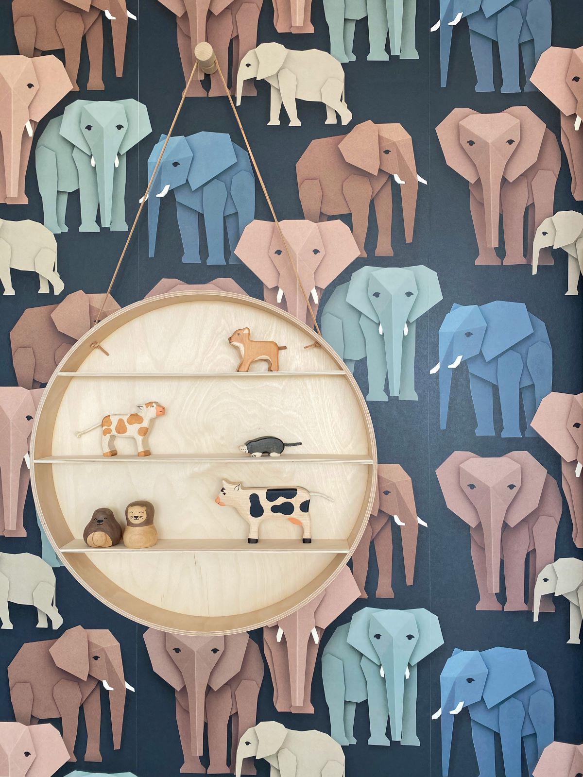 Studio Ditte Wallpaper Elephants - Dark