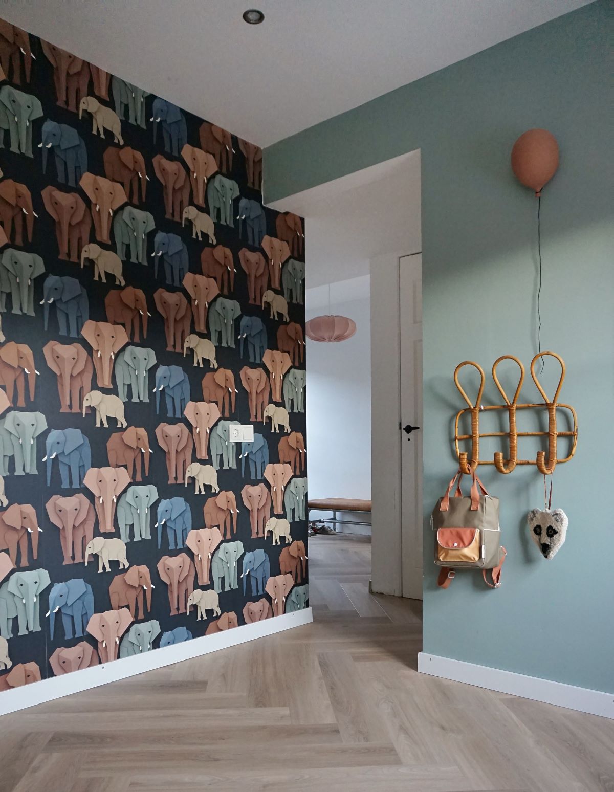 Studio Ditte Wallpaper Elephants - Dark