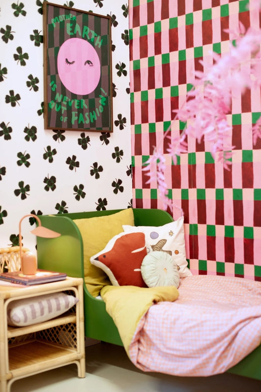 Meet me at the wall behang voor kinderkamer clover playfull blocks