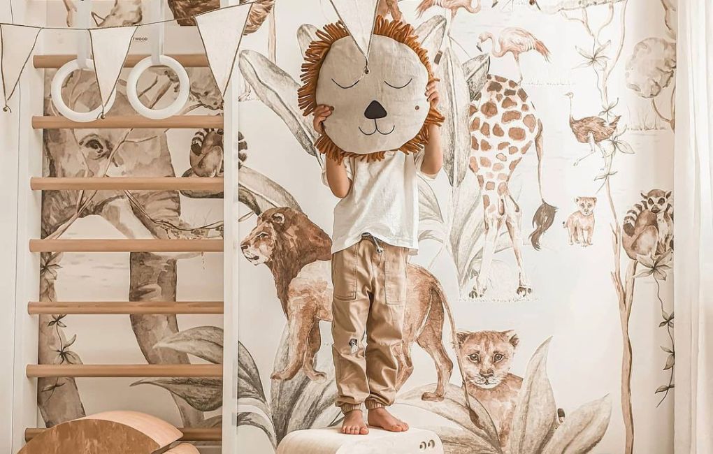 Jungle behang voor de kinderkamer