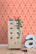 ESTAhome Retro Ornamenten behang voor meisjeskamer en tienerkamer voor retrolook terra 131561