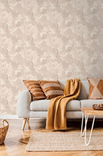 ESTAhome bomen en bloemen behang voor babykamer, meisjeskamer en babykamer beige 131648