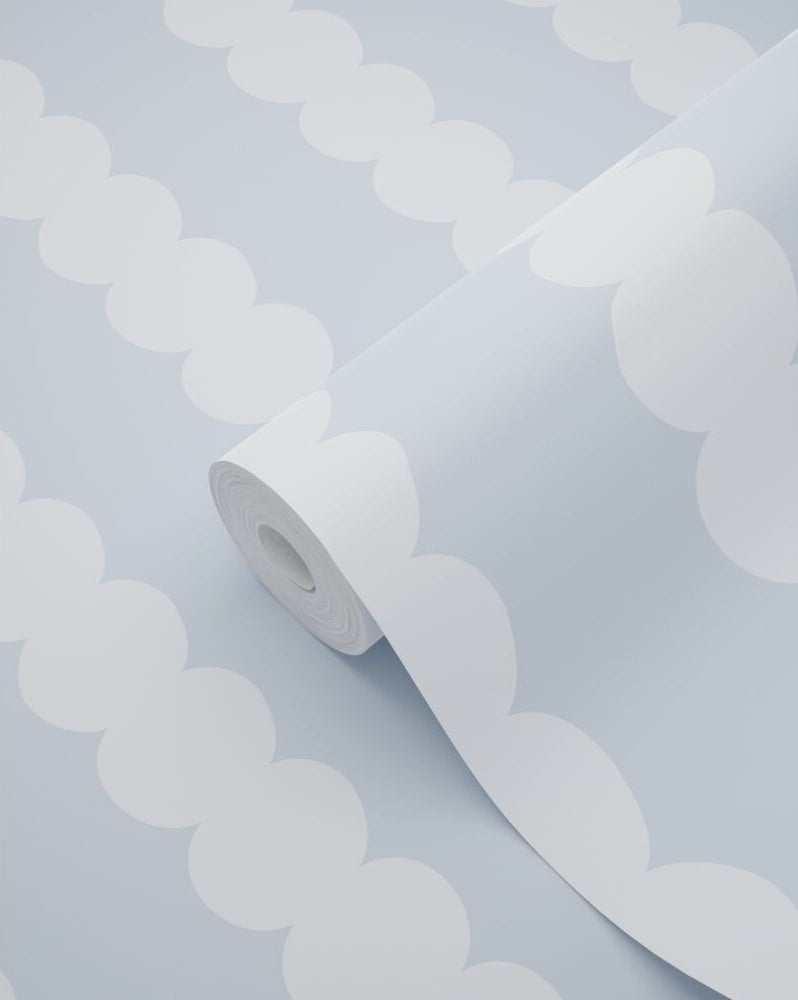 ESTAhome grafische strepen behang voor de kinderkamer jongenskamer meisjeskamer tienerkamer lichtblauw 131743