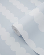 ESTAhome grafische strepen behang voor de kinderkamer jongenskamer meisjeskamer tienerkamer lichtblauw 131743