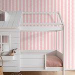 ESTAhome grafische strepen behang voor de kinderkamer meisjeskamer tienerkamer roze pastel 131745