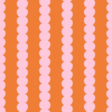 ESTAhome grafische strepen behang voor de kinderkamer meisjeskamer tienerkamer roze oranje 131748