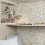 Paradis Midbec bloemen behang voor meisjeskamer en babykamer wit roze 20111