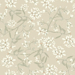 Paradis Midbec bloemen behang voor meisjeskamer en babykamer beige greige 20112