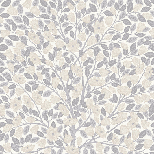 Midbec Magnolia Bloemen behang voor meisjeskamer en babykamer beige 26008