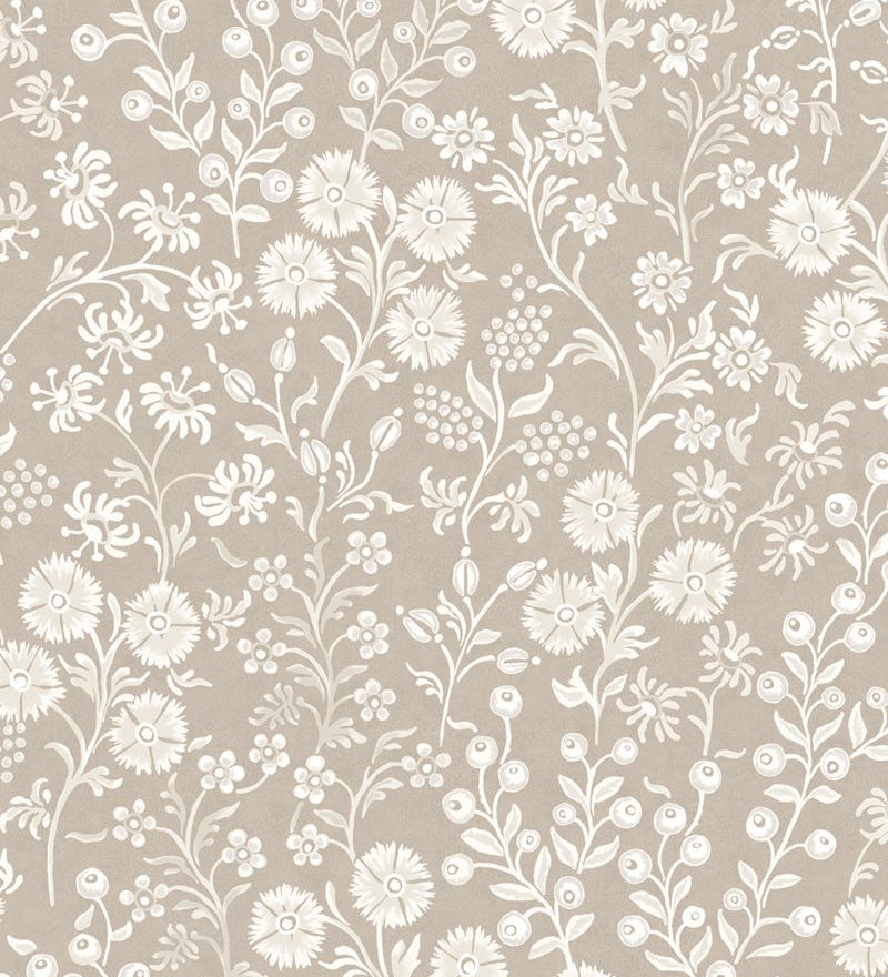 Eijffinger Posy bloemen behang beige kinderkamer 316041