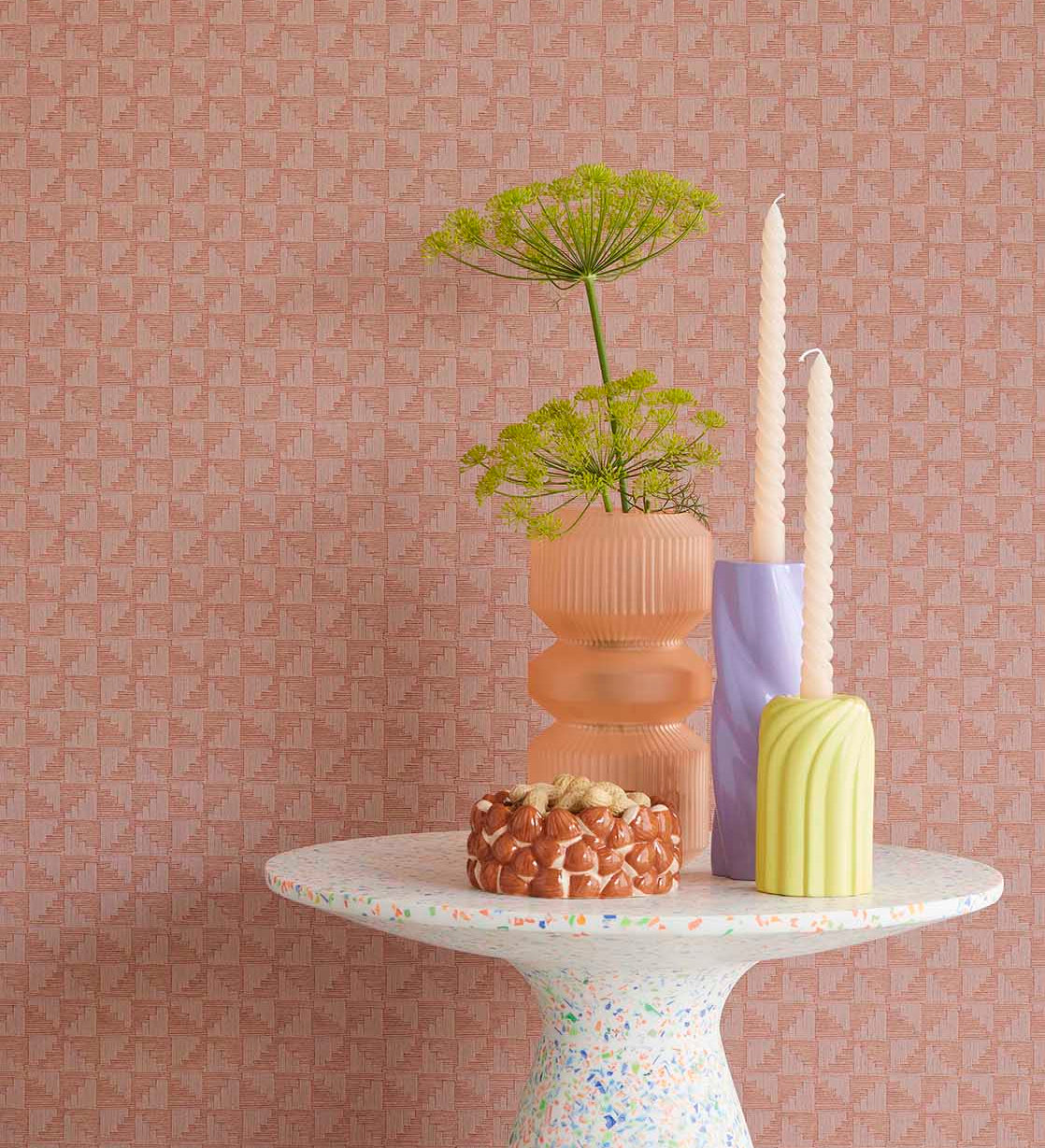 Eijffinger behang revive roze 333657
