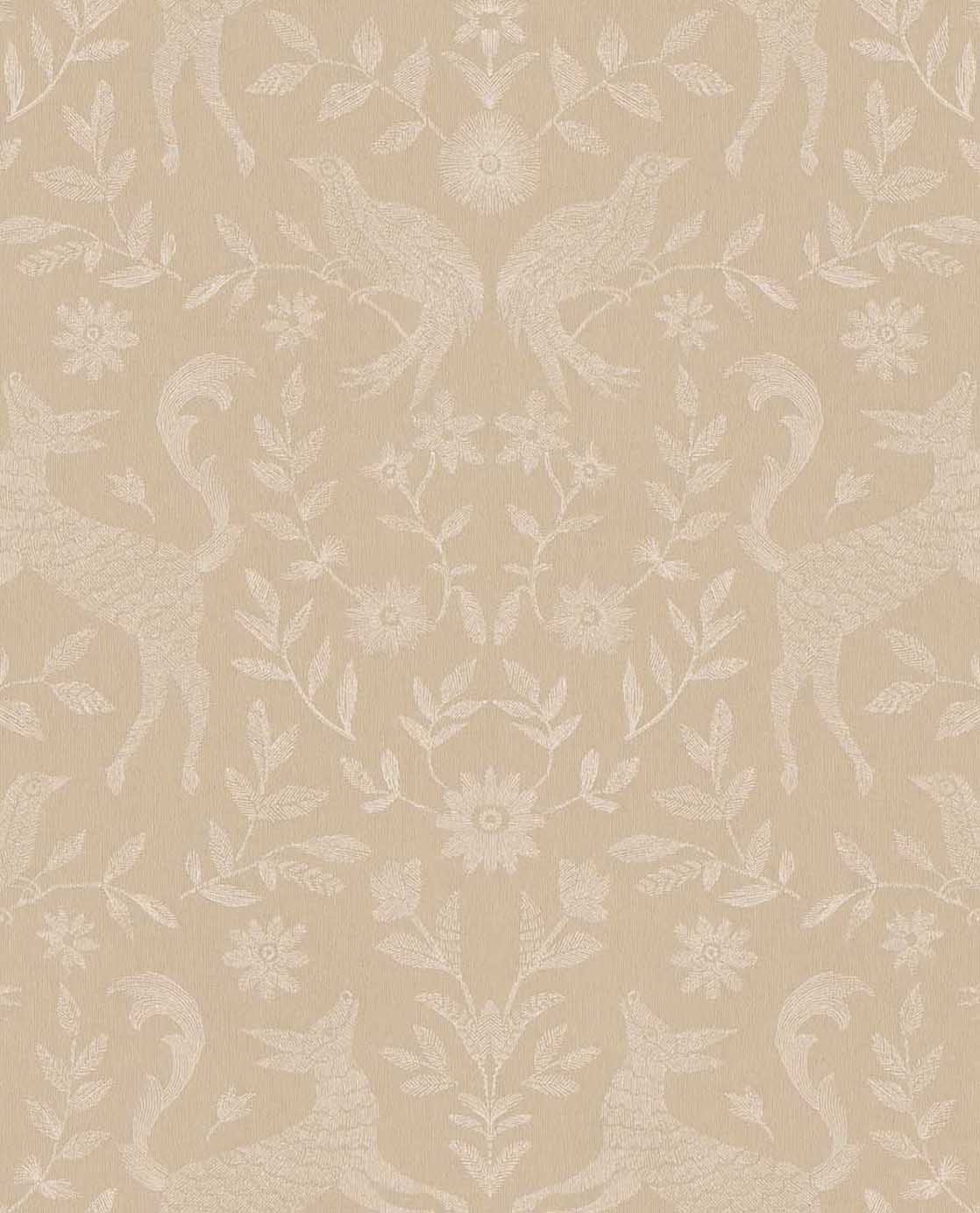 Eijffinger dieren behang voor de kinderkamer meisjeskamer babykamer beige 363110