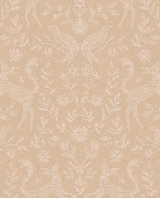 Eijffinger dieren behang voor de kinderkamer meisjeskamer babykamer beige 363110