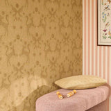 Eijffinger dieren behang voor de kinderkamer meisjeskamer babykamer tiny treausures oker roze 363111