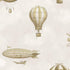Eijffinger behang kinderkamer tiny treasures luchtballonnen en zeppelins voor jongenskamer en babykamer 363123 beige