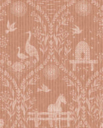 Dieren behang voor de kinderkamer van Eijffinger uit de Tiny Treasures collectie meisjeskamer babykamer 363132 warm roze