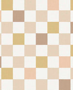 Eijffinger geblokt behang voor de kinderkamer meisjeskamer babykamer tienerkamer pastel roze oker 363145